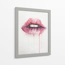 Watercolor pink kiss | Cuadro decorativo de Canvas Lab