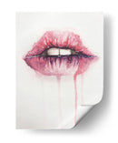 Watercolor pink kiss | Cuadro decorativo de Canvas Lab
