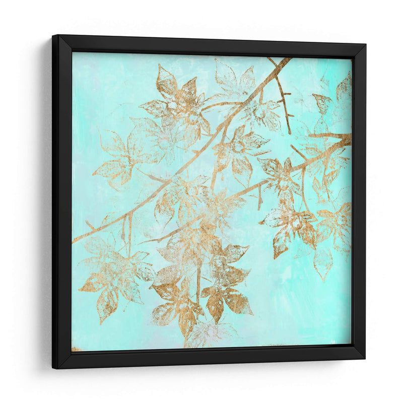 Aqua Y Oro Maple Ii - Jennifer Goldberger | Cuadro decorativo de Canvas Lab