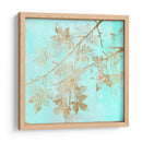 Aqua Y Oro Maple Ii - Jennifer Goldberger | Cuadro decorativo de Canvas Lab