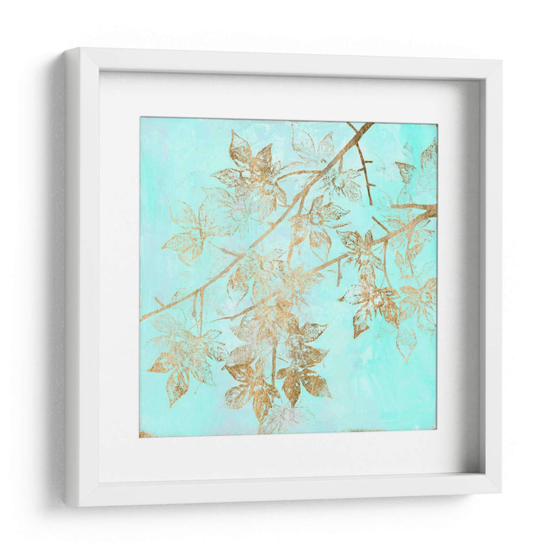 Aqua Y Oro Maple Ii - Jennifer Goldberger | Cuadro decorativo de Canvas Lab