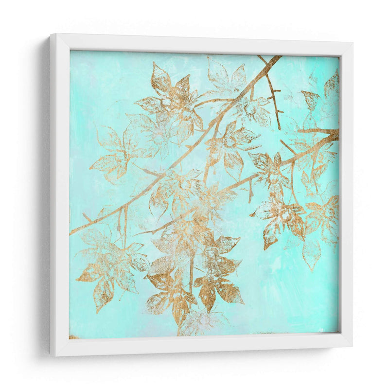 Aqua Y Oro Maple Ii - Jennifer Goldberger | Cuadro decorativo de Canvas Lab