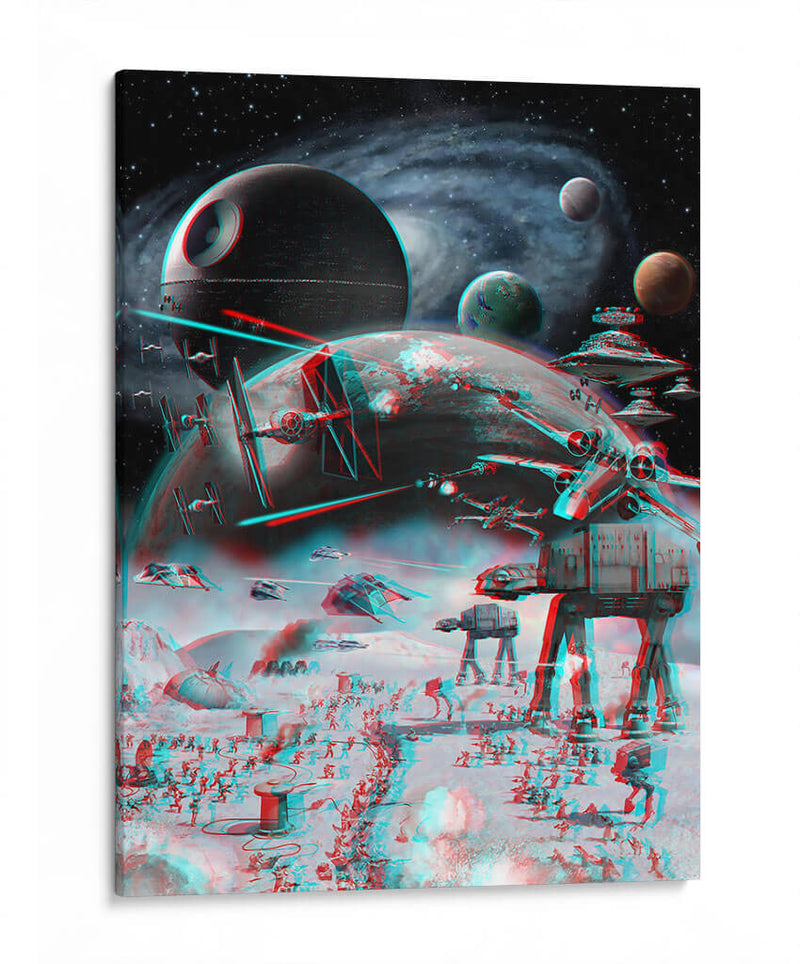 3D Epic battle Star Wars | Cuadro decorativo de Canvas Lab