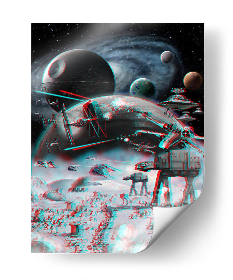 3D Epic battle Star Wars | Cuadro decorativo de Canvas Lab