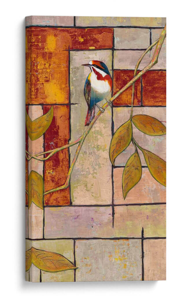 Panel De Aves Texturizado Ii - Mehmet Altug | Cuadro decorativo de Canvas Lab