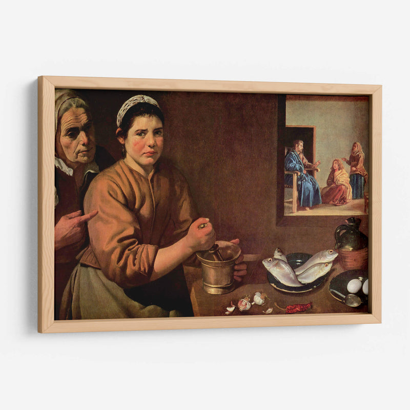 Cristo en casa de Marta y María - Diego Velázquez | Cuadro decorativo de Canvas Lab