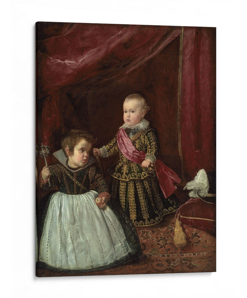 El príncipe Baltasar Carlos con un enano - Diego Velázquez | Cuadro decorativo de Canvas Lab