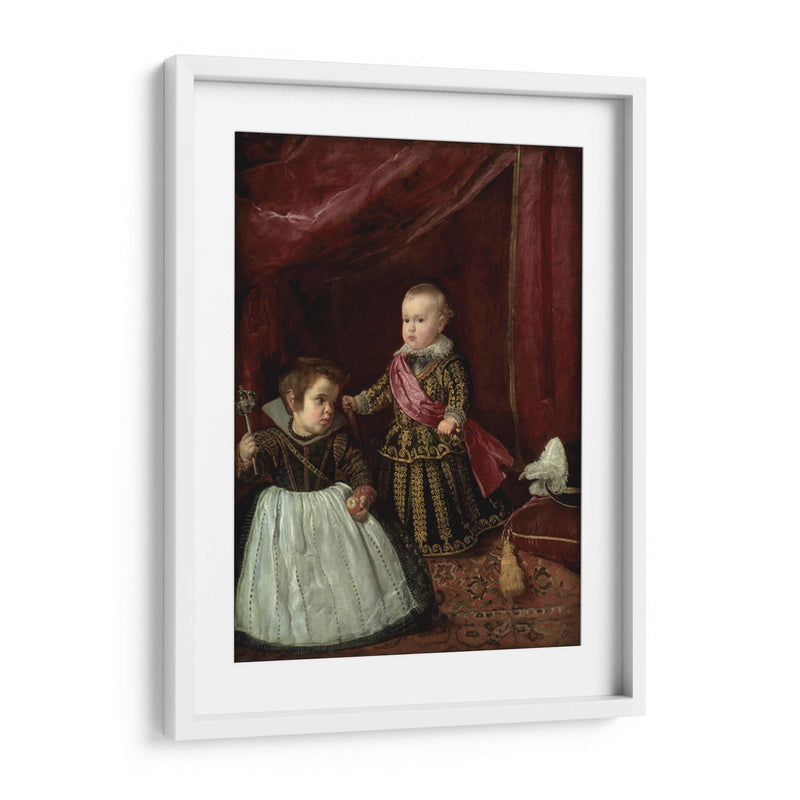 El príncipe Baltasar Carlos con un enano - Diego Velázquez | Cuadro decorativo de Canvas Lab