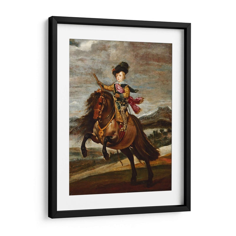 Príncipe Baltasar Carlos a caballo - Diego Velázquez | Cuadro decorativo de Canvas Lab