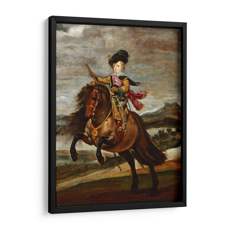 Príncipe Baltasar Carlos a caballo - Diego Velázquez | Cuadro decorativo de Canvas Lab