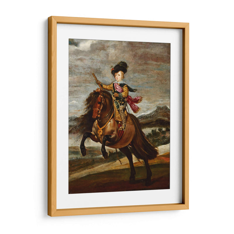 Príncipe Baltasar Carlos a caballo - Diego Velázquez | Cuadro decorativo de Canvas Lab