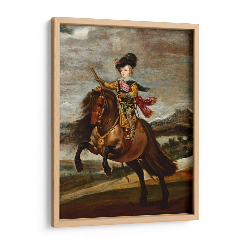 Príncipe Baltasar Carlos a caballo - Diego Velázquez | Cuadro decorativo de Canvas Lab