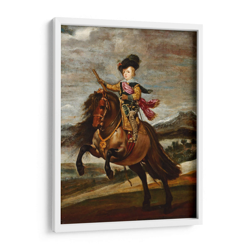 Príncipe Baltasar Carlos a caballo - Diego Velázquez | Cuadro decorativo de Canvas Lab