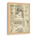 Mapa De La Costa De Inglaterra I | Cuadro decorativo de Canvas Lab