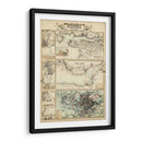 Mapa De La Costa De Inglaterra Ii | Cuadro decorativo de Canvas Lab