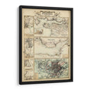 Mapa De La Costa De Inglaterra Ii | Cuadro decorativo de Canvas Lab