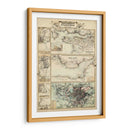 Mapa De La Costa De Inglaterra Ii | Cuadro decorativo de Canvas Lab