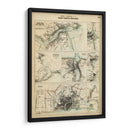 Mapa De La Costa De Inglaterra Iii | Cuadro decorativo de Canvas Lab