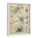 Mapa De La Costa De Inglaterra Iii | Cuadro decorativo de Canvas Lab