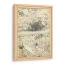 Mapa De La Costa De Inglaterra Iv | Cuadro decorativo de Canvas Lab