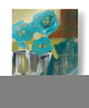 Jarrón De Brote Azul I - Jennifer Goldberger | Cuadro decorativo de Canvas Lab