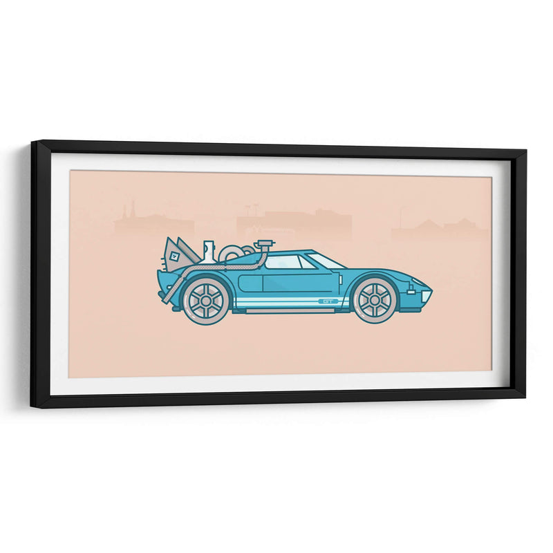 Back to the future Ford GT minimal | Cuadro decorativo de Canvas Lab