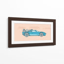 Back to the future Ford GT minimal | Cuadro decorativo de Canvas Lab