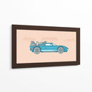 Back to the future Ford GT minimal | Cuadro decorativo de Canvas Lab