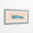 Back to the future Ford GT minimal | Cuadro decorativo de Canvas Lab