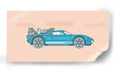 Back to the future Ford GT minimal | Cuadro decorativo de Canvas Lab