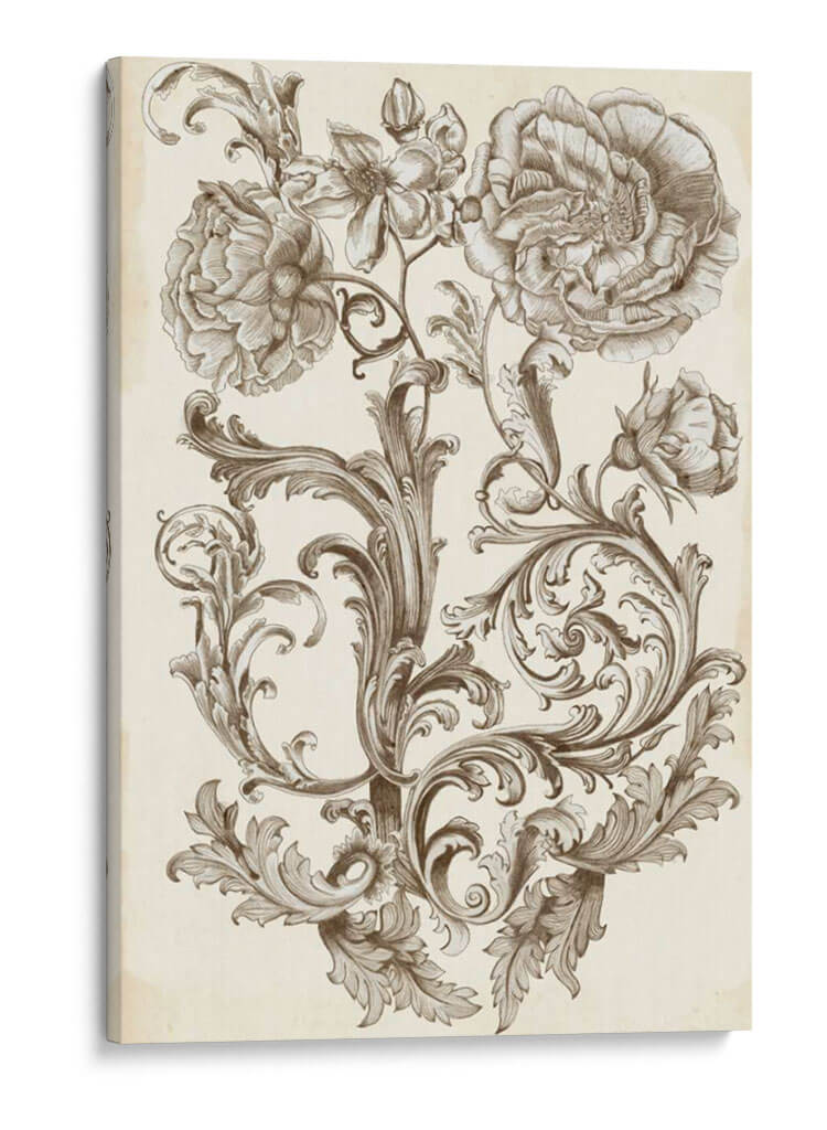 Flora Y Filigrana I - Naomi McCavitt | Cuadro decorativo de Canvas Lab