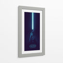 Blue lightsaber | Cuadro decorativo de Canvas Lab