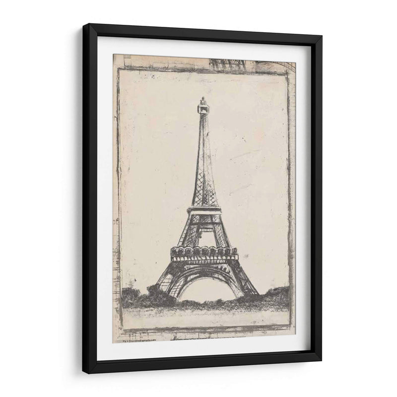 Boceto De Eiffel - Ethan Harper | Cuadro decorativo de Canvas Lab