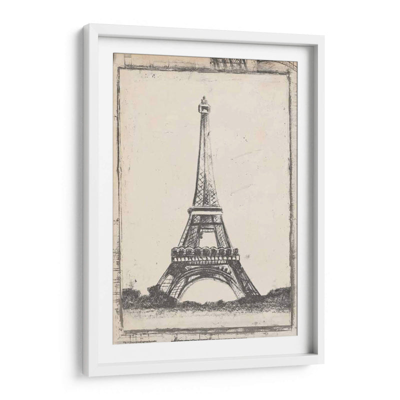 Boceto De Eiffel - Ethan Harper | Cuadro decorativo de Canvas Lab