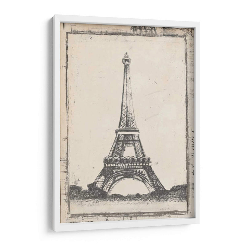 Boceto De Eiffel - Ethan Harper | Cuadro decorativo de Canvas Lab