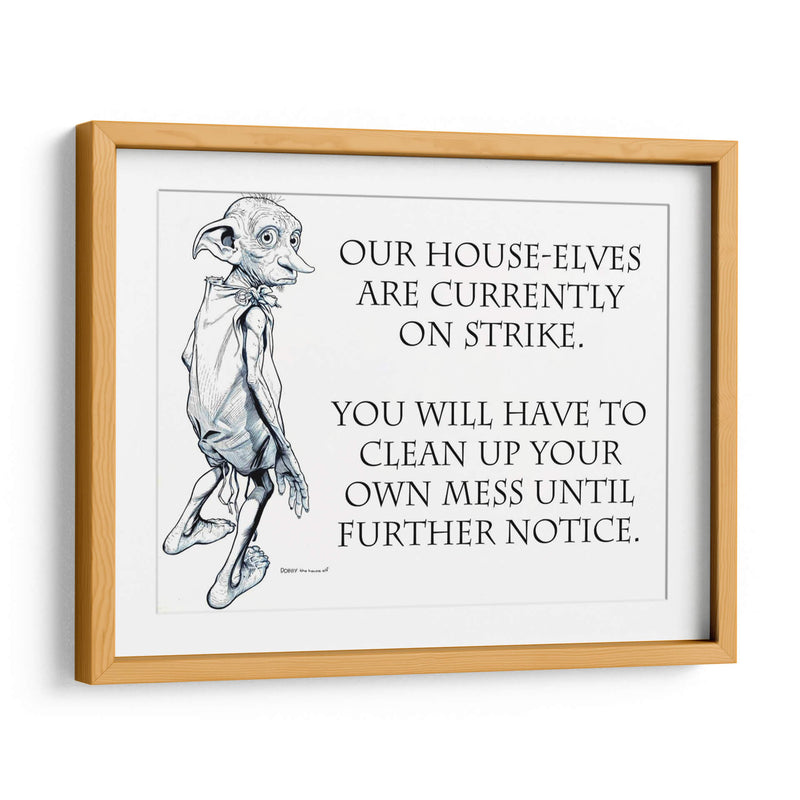 Huelga de elfos domésticos | Cuadro decorativo de Canvas Lab