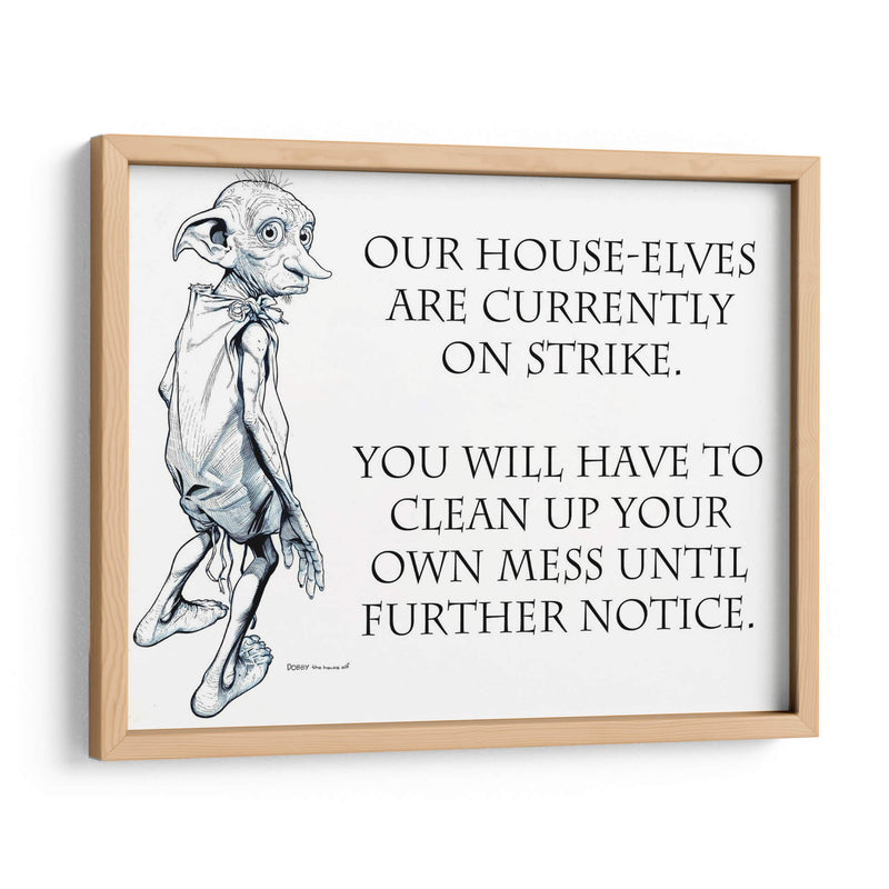 Huelga de elfos domésticos | Cuadro decorativo de Canvas Lab