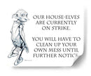 Huelga de elfos domésticos | Cuadro decorativo de Canvas Lab