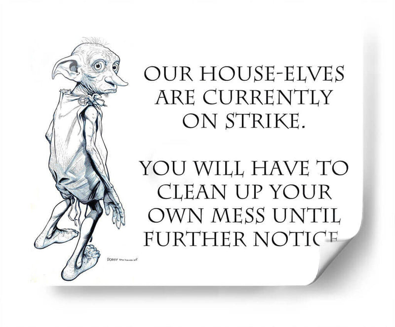 Huelga de elfos domésticos | Cuadro decorativo de Canvas Lab