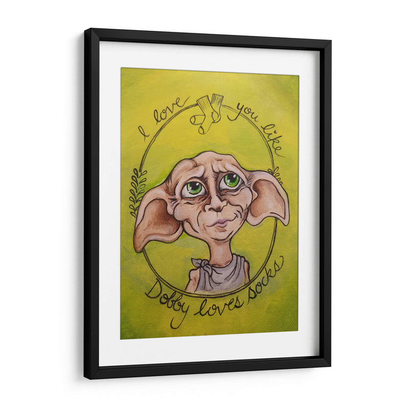 Te amo como Dobby ama las calcetas | Cuadro decorativo de Canvas Lab