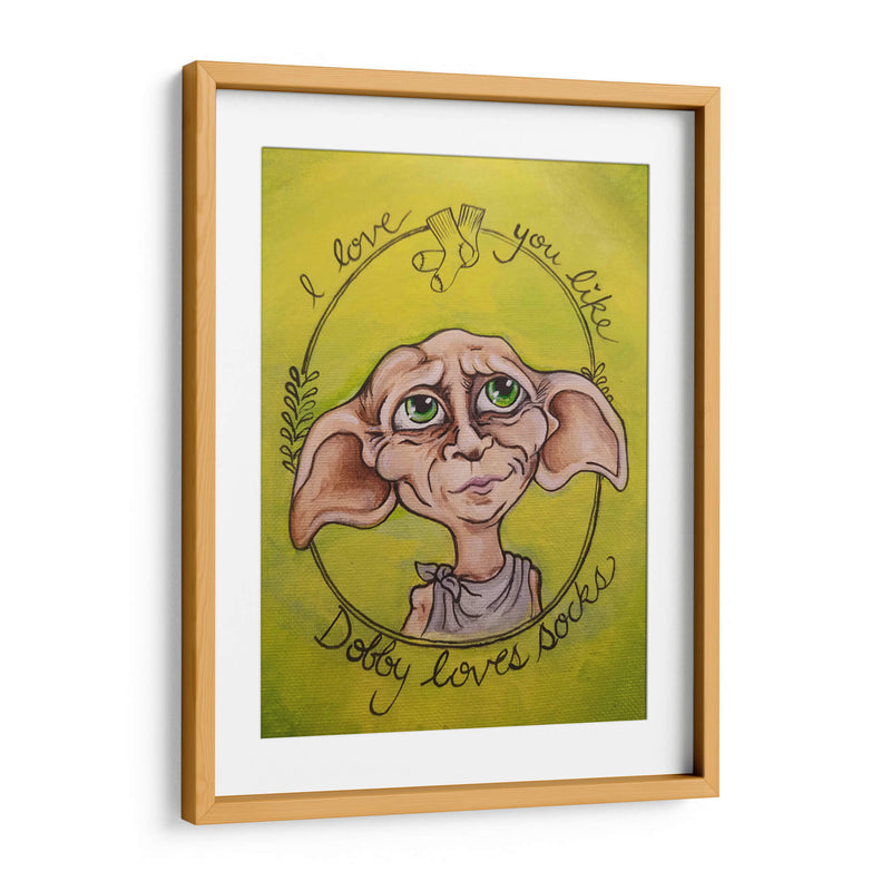 Te amo como Dobby ama las calcetas | Cuadro decorativo de Canvas Lab