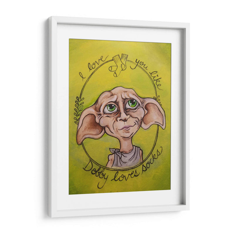 Te amo como Dobby ama las calcetas | Cuadro decorativo de Canvas Lab