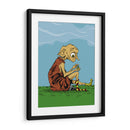 Contemplando calcetas | Cuadro decorativo de Canvas Lab