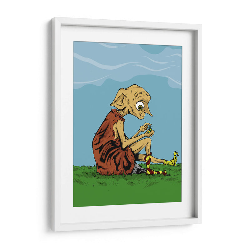 Contemplando calcetas | Cuadro decorativo de Canvas Lab