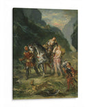 Angélica y Medoro herido - Eugène Delacroix | Cuadro decorativo de Canvas Lab