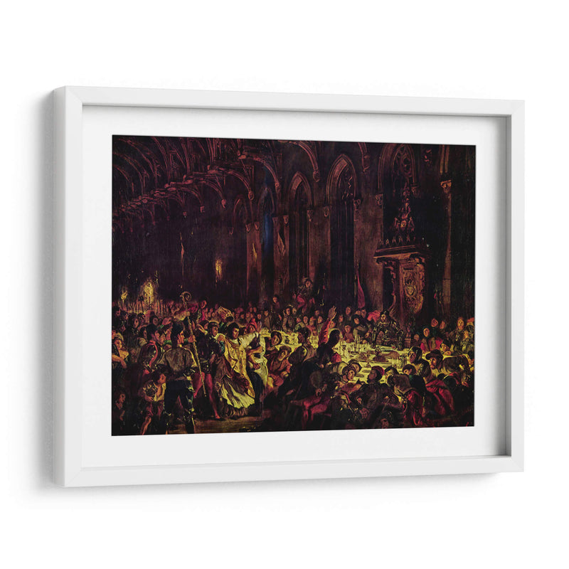 Asesinato del obispo de Lieja - Eugène Delacroix | Cuadro decorativo de Canvas Lab