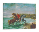 Caballos saliendo del mar - Eugène Delacroix | Cuadro decorativo de Canvas Lab