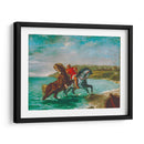 Caballos saliendo del mar - Eugène Delacroix | Cuadro decorativo de Canvas Lab