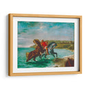 Caballos saliendo del mar - Eugène Delacroix | Cuadro decorativo de Canvas Lab