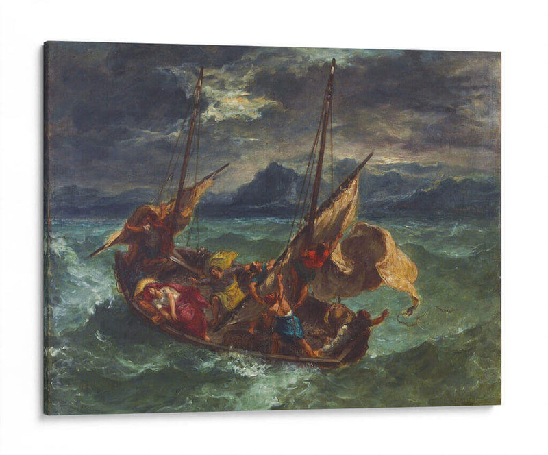 Cristo en el mar de Galilea - Eugène Delacroix | Cuadro decorativo de Canvas Lab